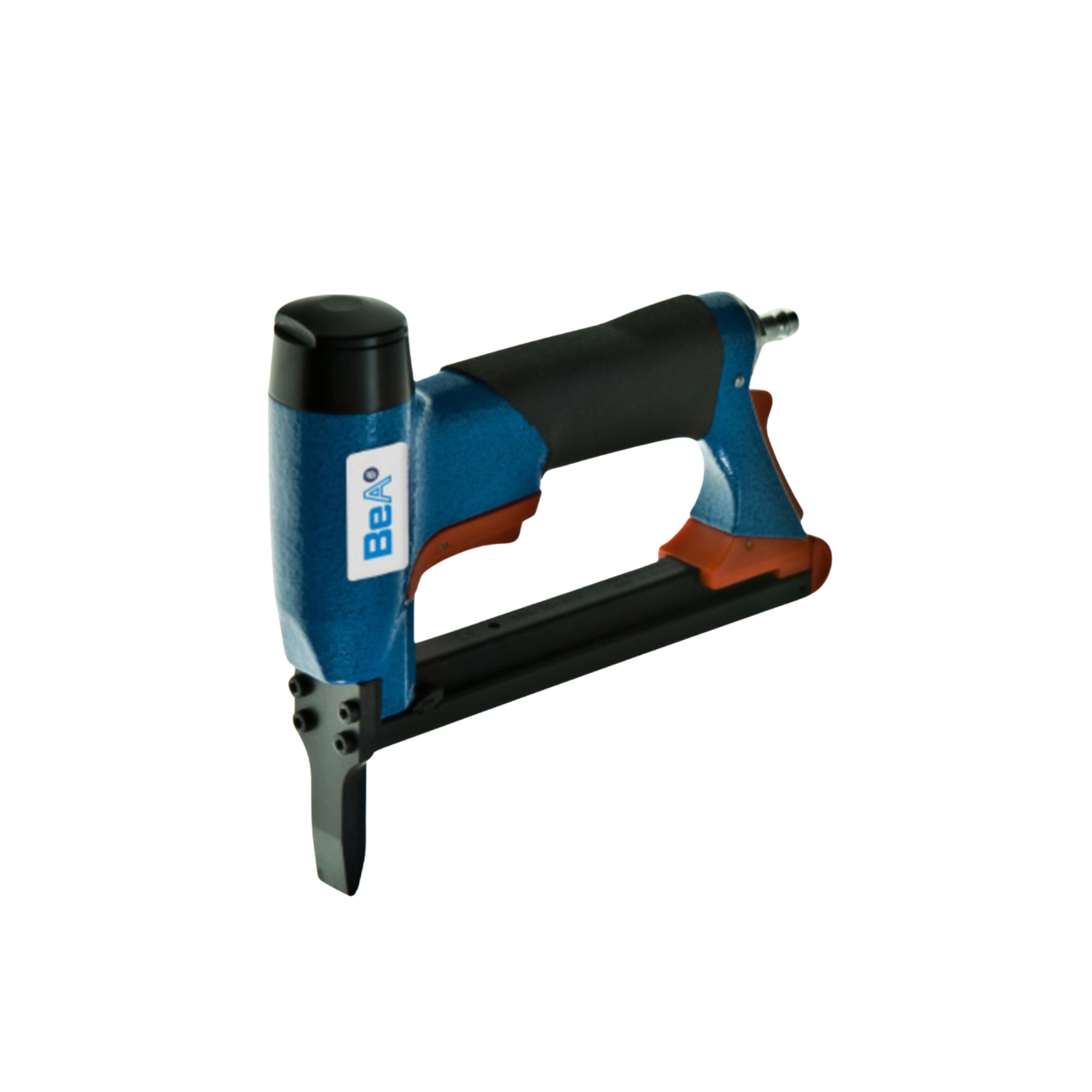 BeA 380/16-429LN long nose pneumatic upholstery stapler with extended 50 mm nose for precision stapling in tight spaces