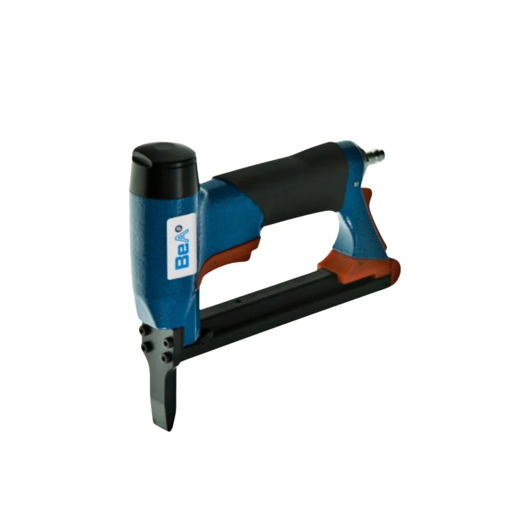 BeA 380/16-429LN long nose pneumatic upholstery stapler with extended 50 mm nose for precision stapling in tight spaces