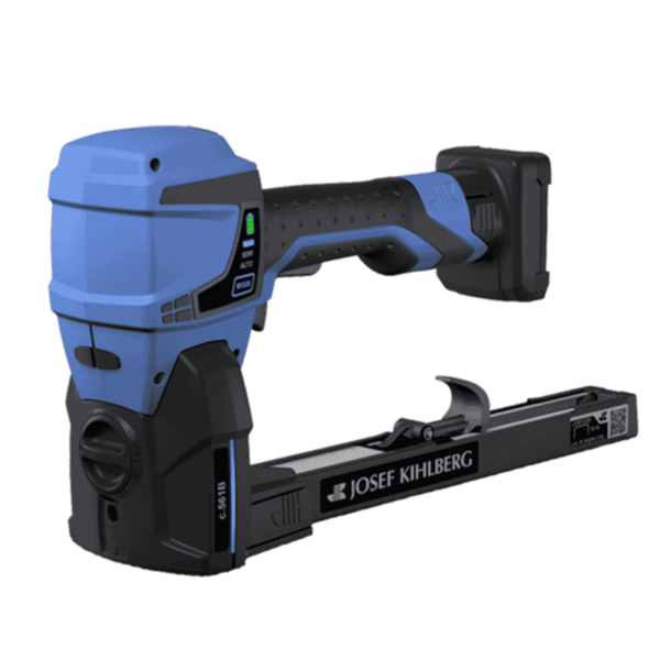 Josef Kihlberg c.561B battery top stapler with brushless motor, 150-staple magazine, manual/semi/auto modes — Air Gun Services NZ