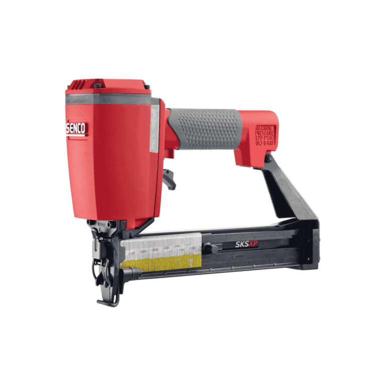 Senco SKSXP-N 16ga construction stapler with 11.1 mm crown, oil-free design, rear exhaust, quick-clear latch and ~165-staple magazine — Air Gun Services NZ