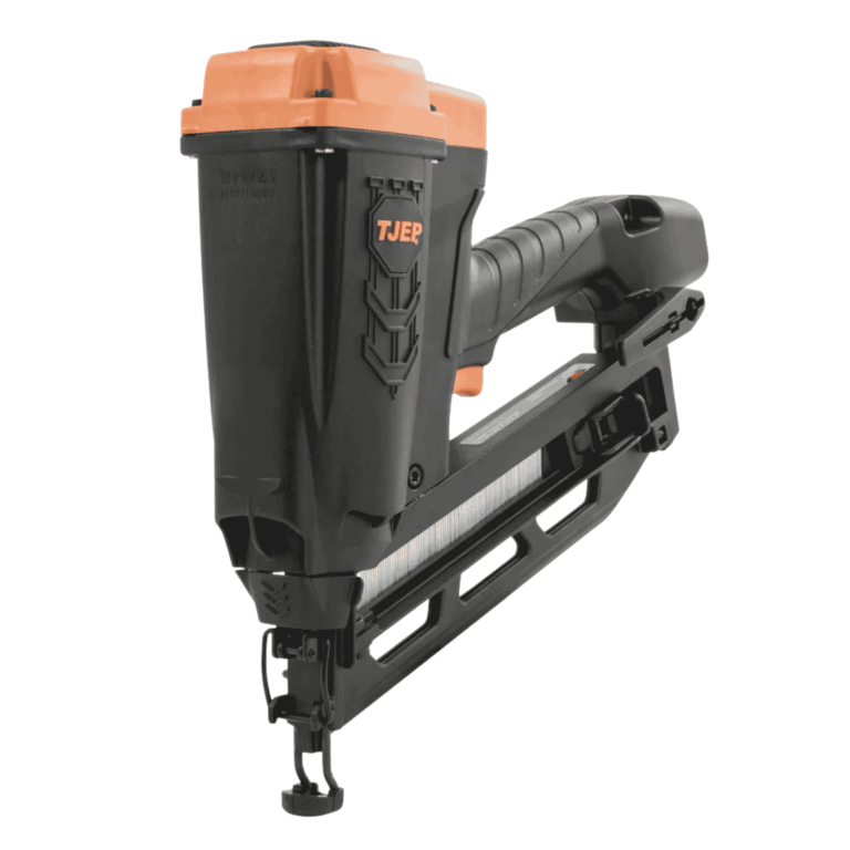 TJEP VF-16/64 16ga 20° angled gas finish nailer, 32–64 mm — Air Gun Services NZ