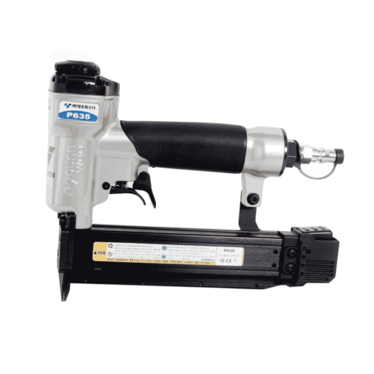 Youngwoo P635 23-gauge headless pin nailer driving 12–35 mm pins for trim, frames and furniture — Air Gun Services NZ